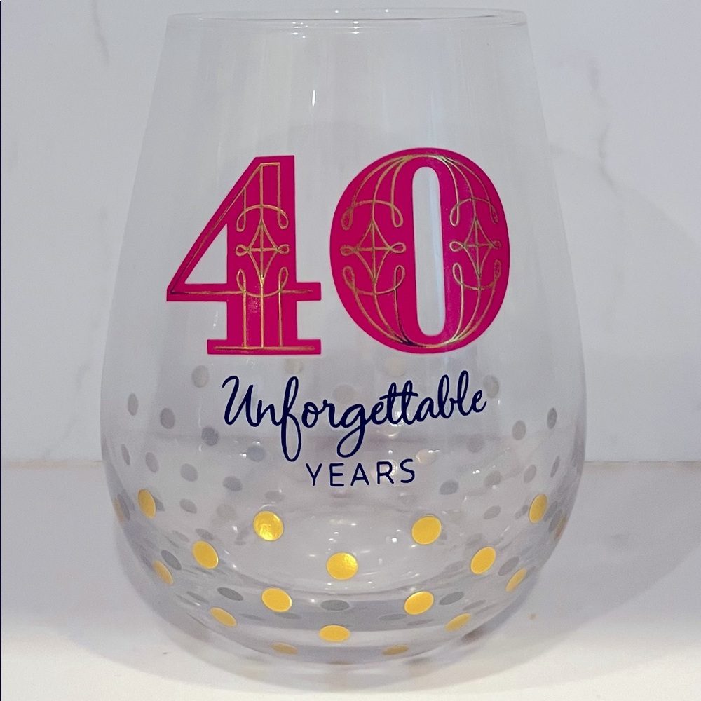 Stemless Wine glass favor, new